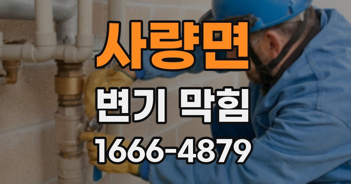 사량면 변기 막힘