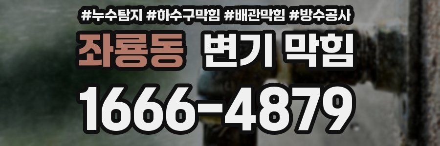 좌룡동 변기 막힘