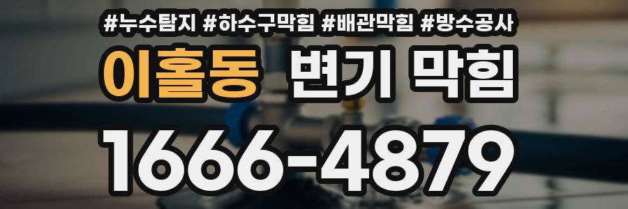 이홀동 변기 막힘