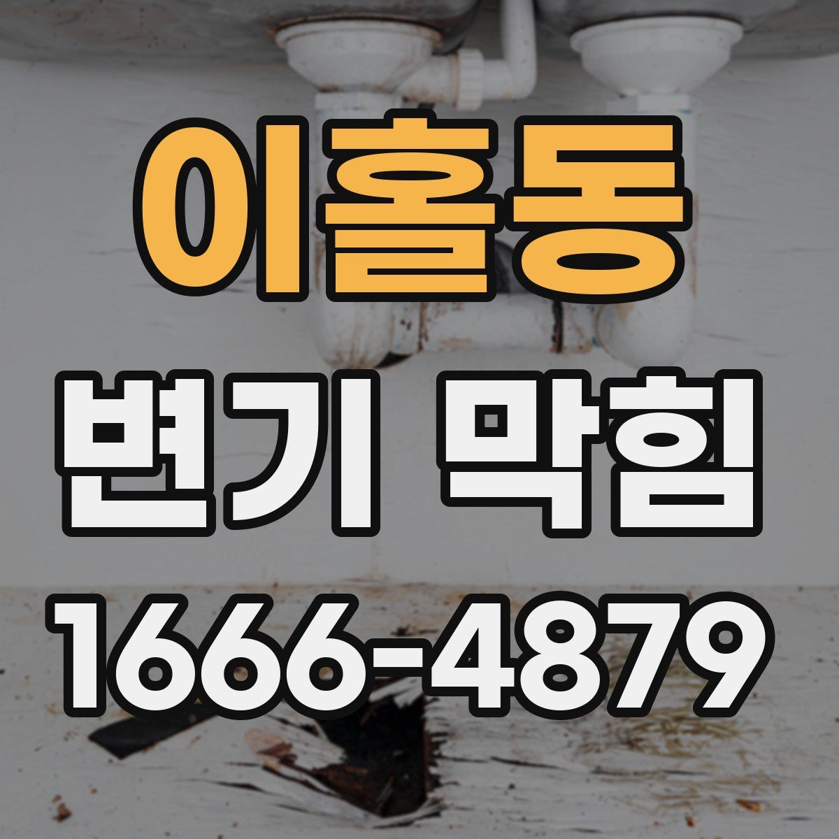 이홀동 변기 막힘