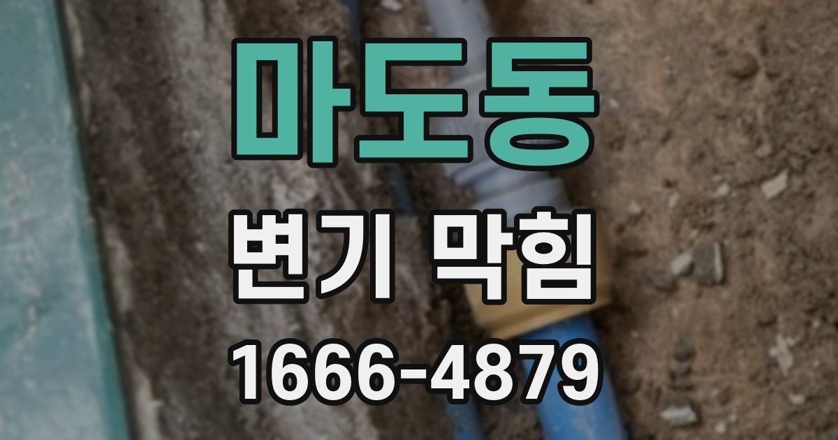 마도동 변기 막힘