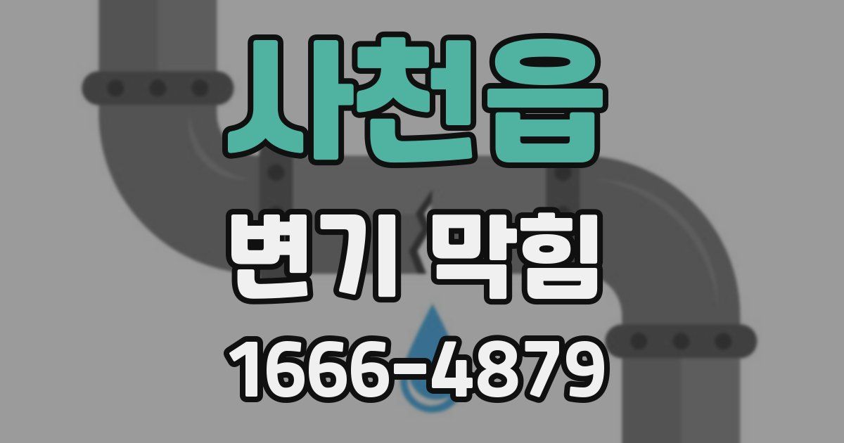 사천읍 변기 막힘