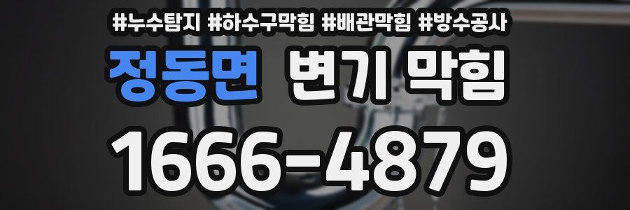 정동면 변기 막힘