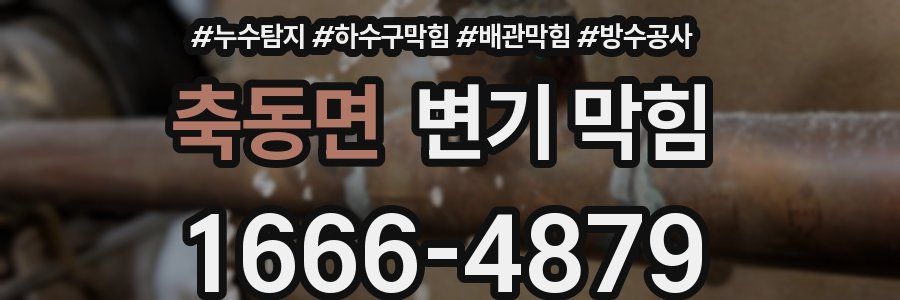 축동면 변기 막힘