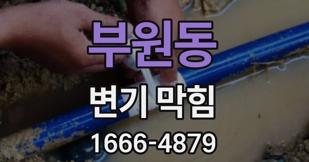 부원동 변기 막힘