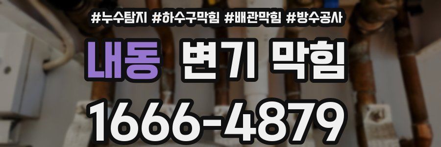 내동 변기 막힘