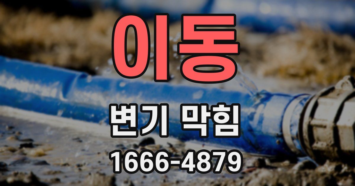 이동 변기 막힘