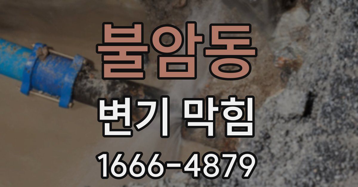 불암동 변기 막힘