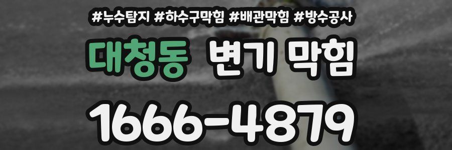 대청동 변기 막힘