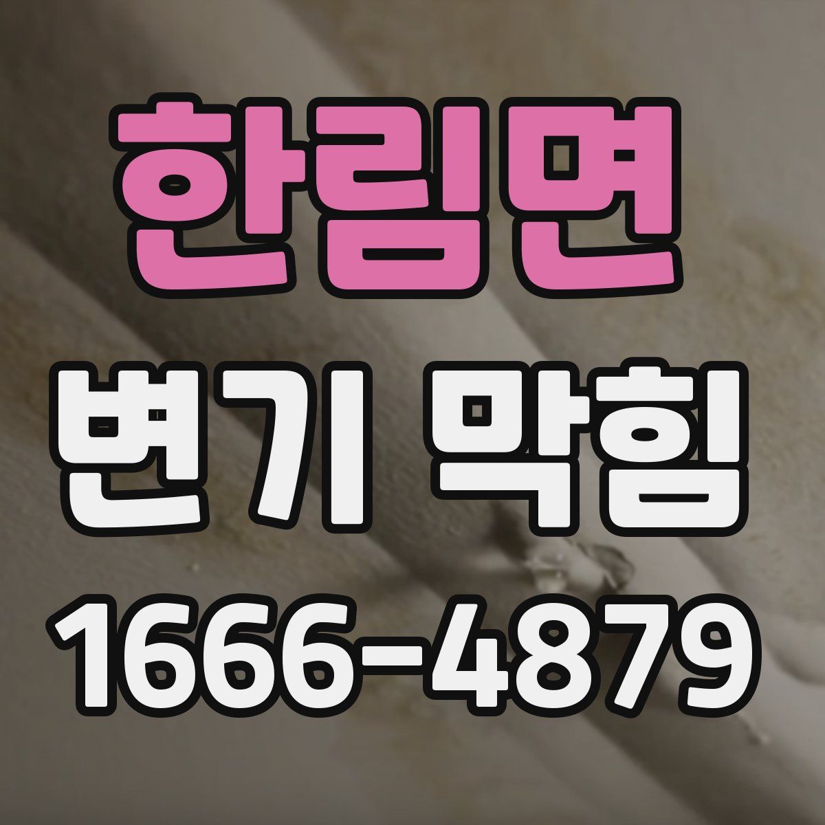 한림면 변기 막힘