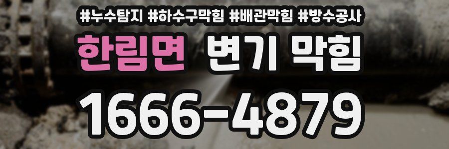 한림면 변기 막힘
