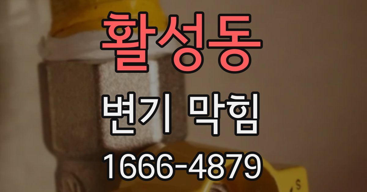 활성동 변기 막힘