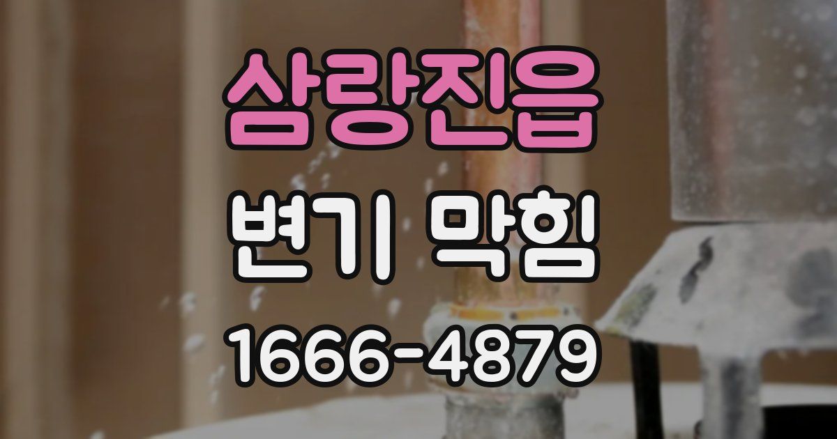 삼랑진읍 변기 막힘
