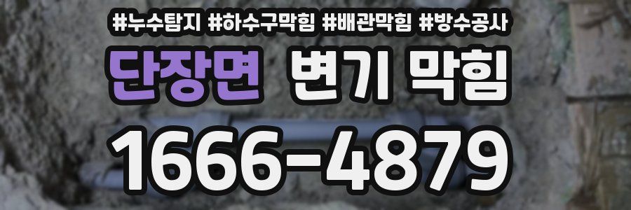 단장면 변기 막힘