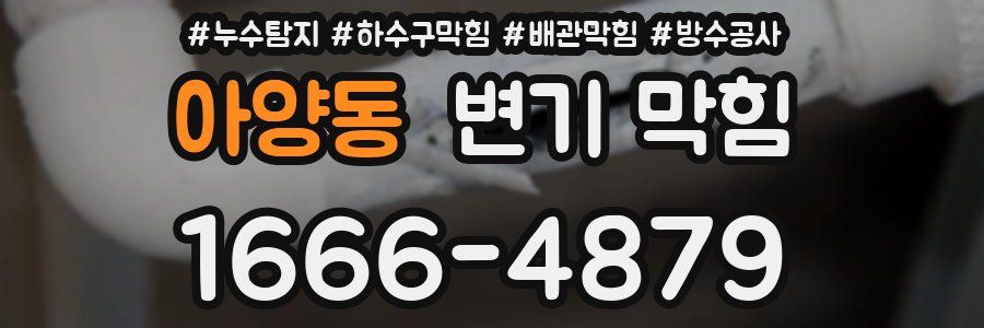 아양동 변기 막힘