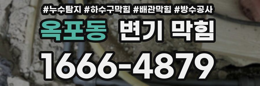 옥포동 변기 막힘