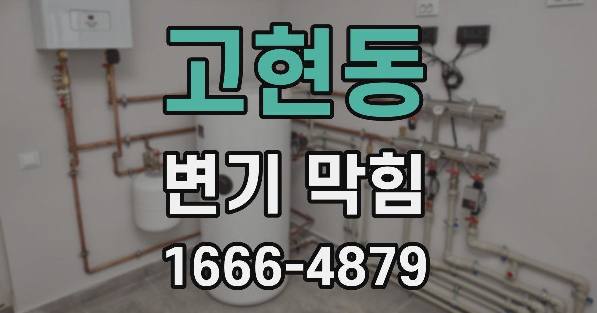 고현동 변기 막힘
