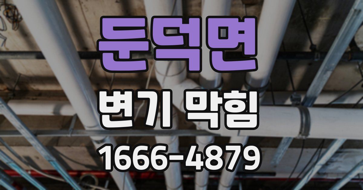 둔덕면 변기 막힘