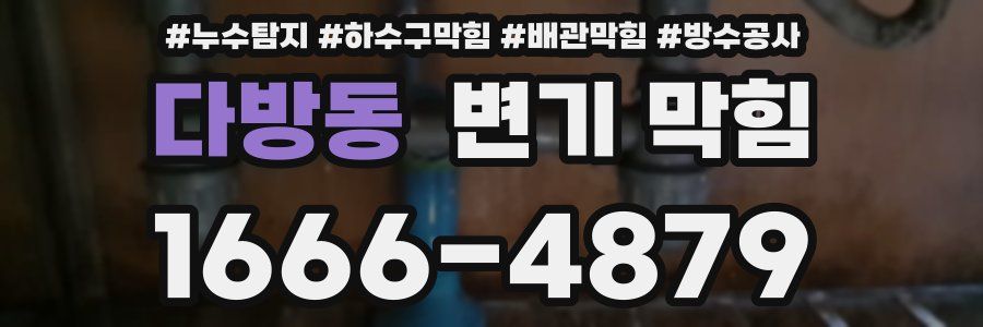 다방동 변기 막힘