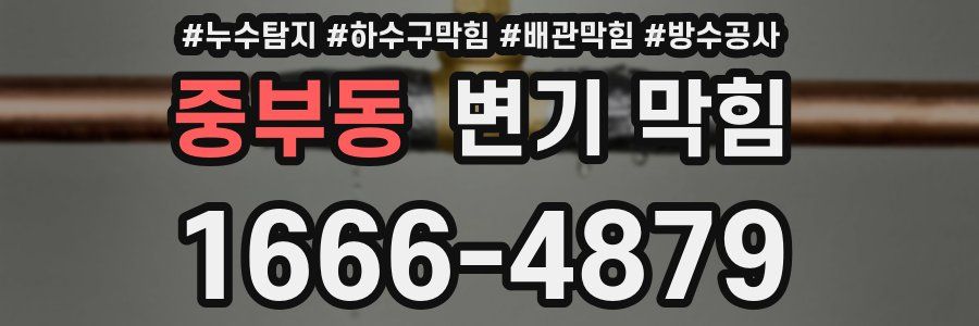 중부동 변기 막힘