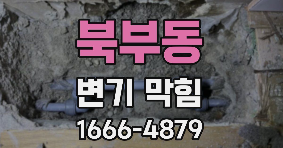 북부동 변기 막힘