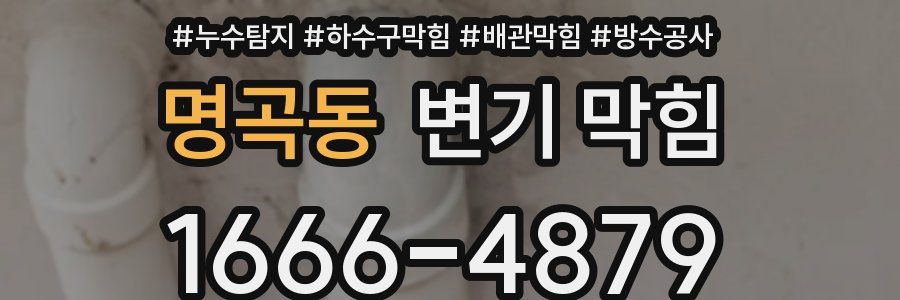 명곡동 변기 막힘