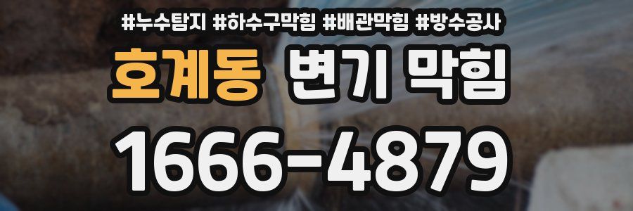 호계동 변기 막힘
