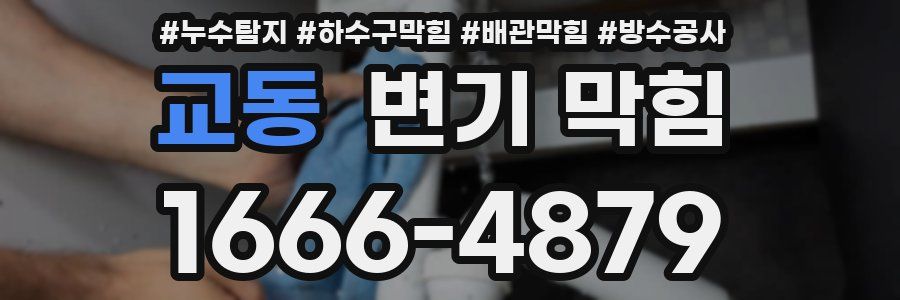 교동 변기 막힘