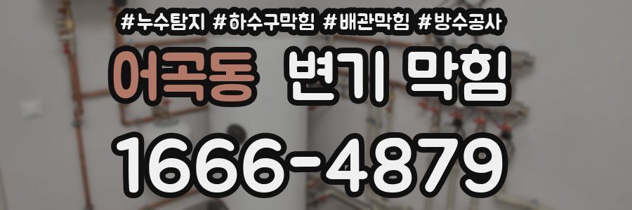 어곡동 변기 막힘