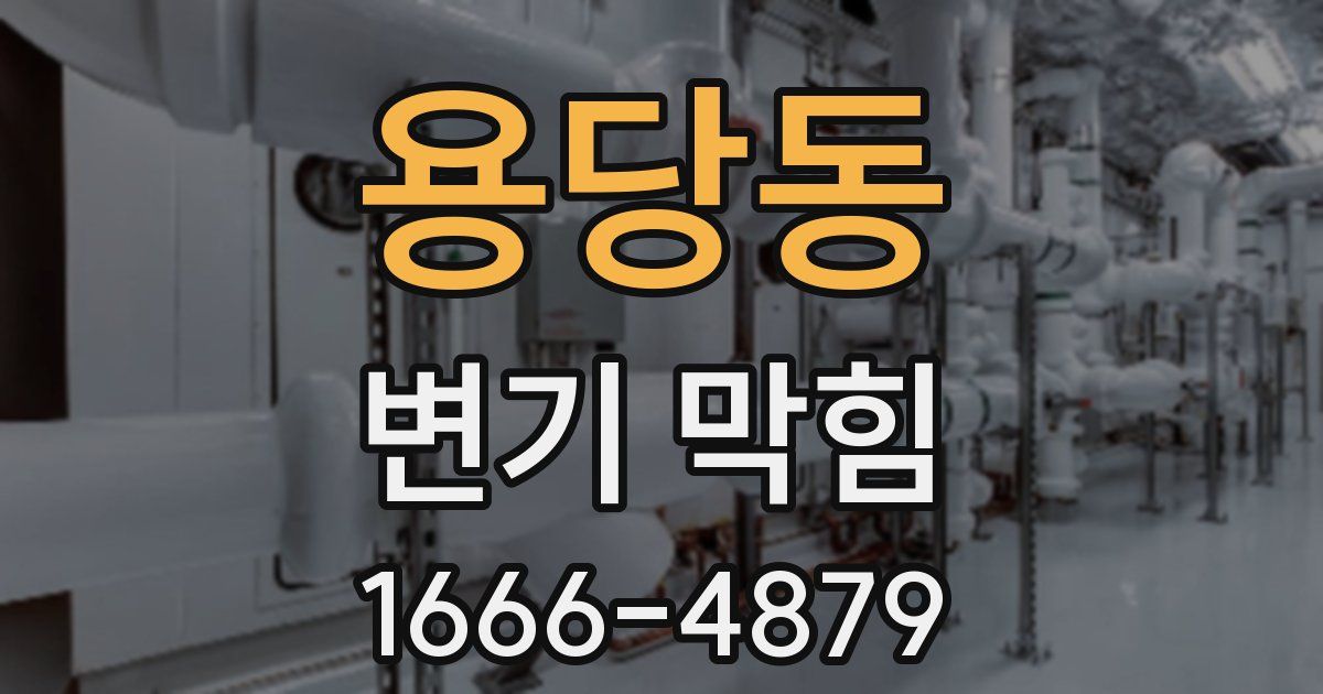 용당동 변기 막힘