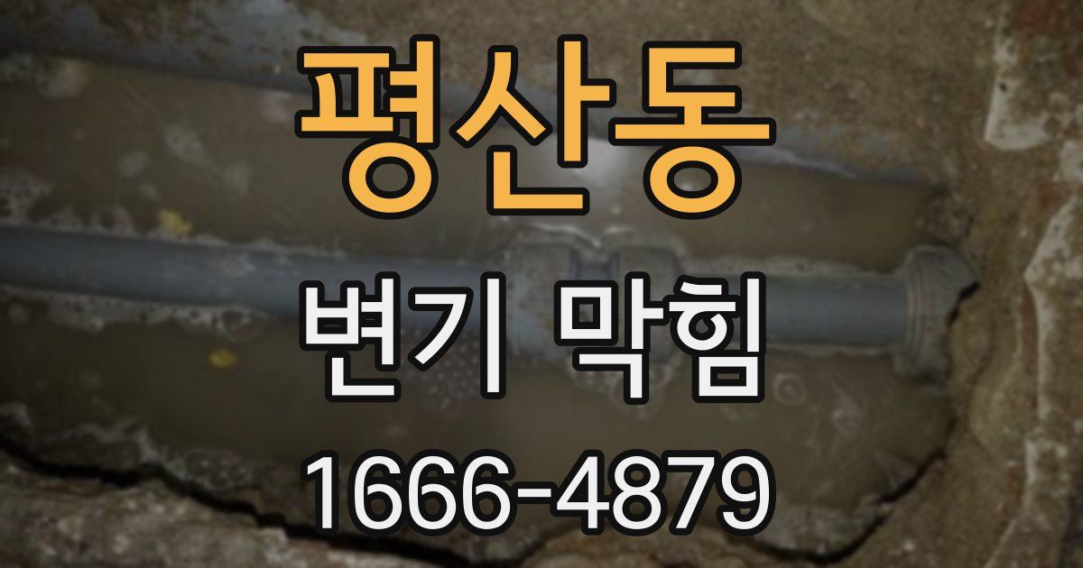 평산동 변기 막힘