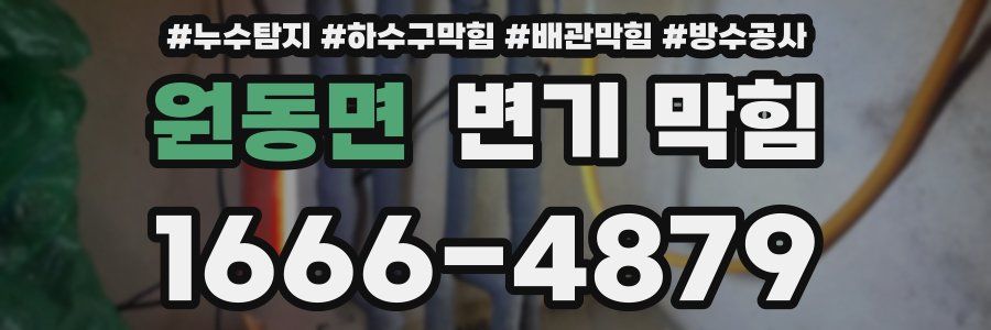 원동면 변기 막힘