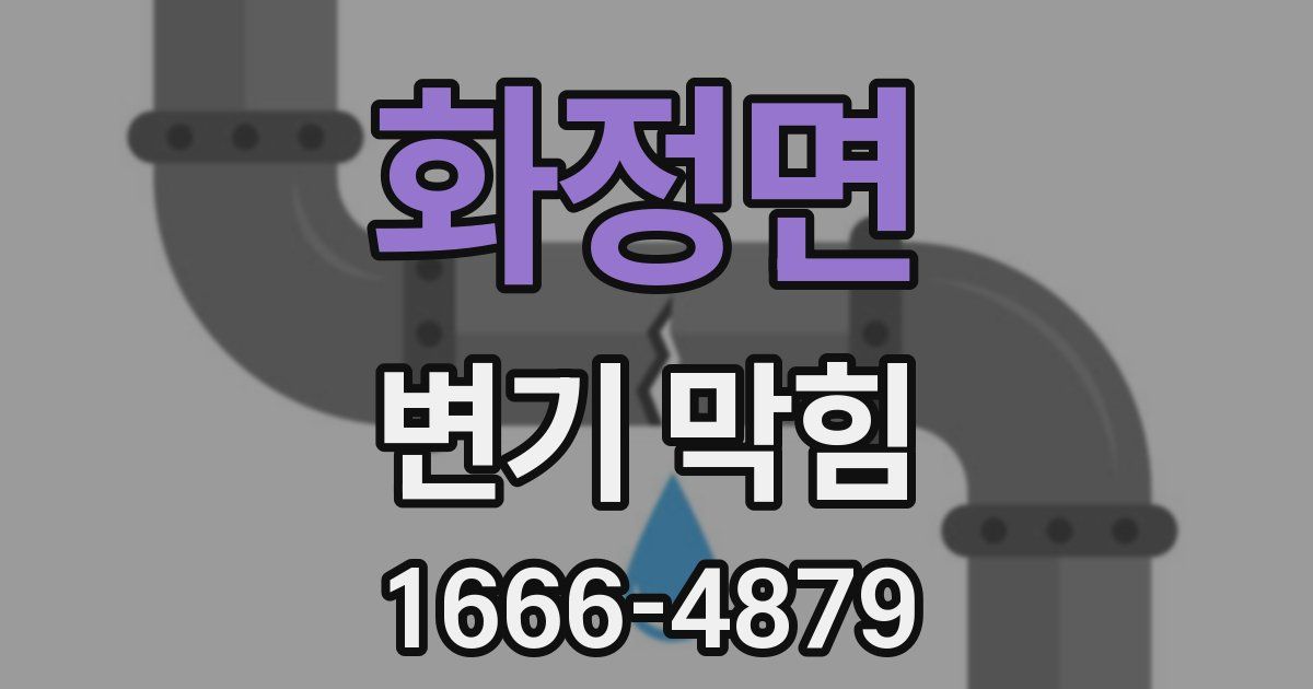 화정면 변기 막힘