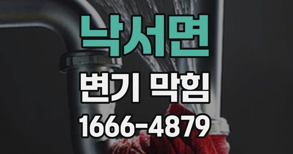 낙서면 변기 막힘