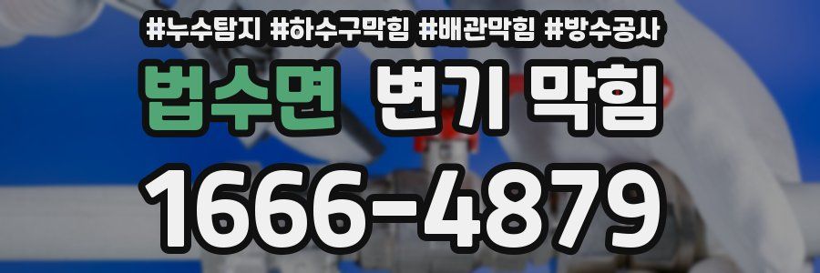 법수면 변기 막힘