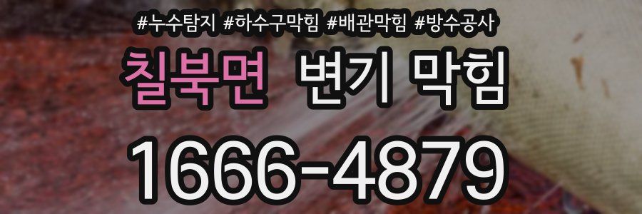칠북면 변기 막힘