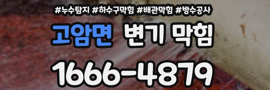 고암면 변기 막힘