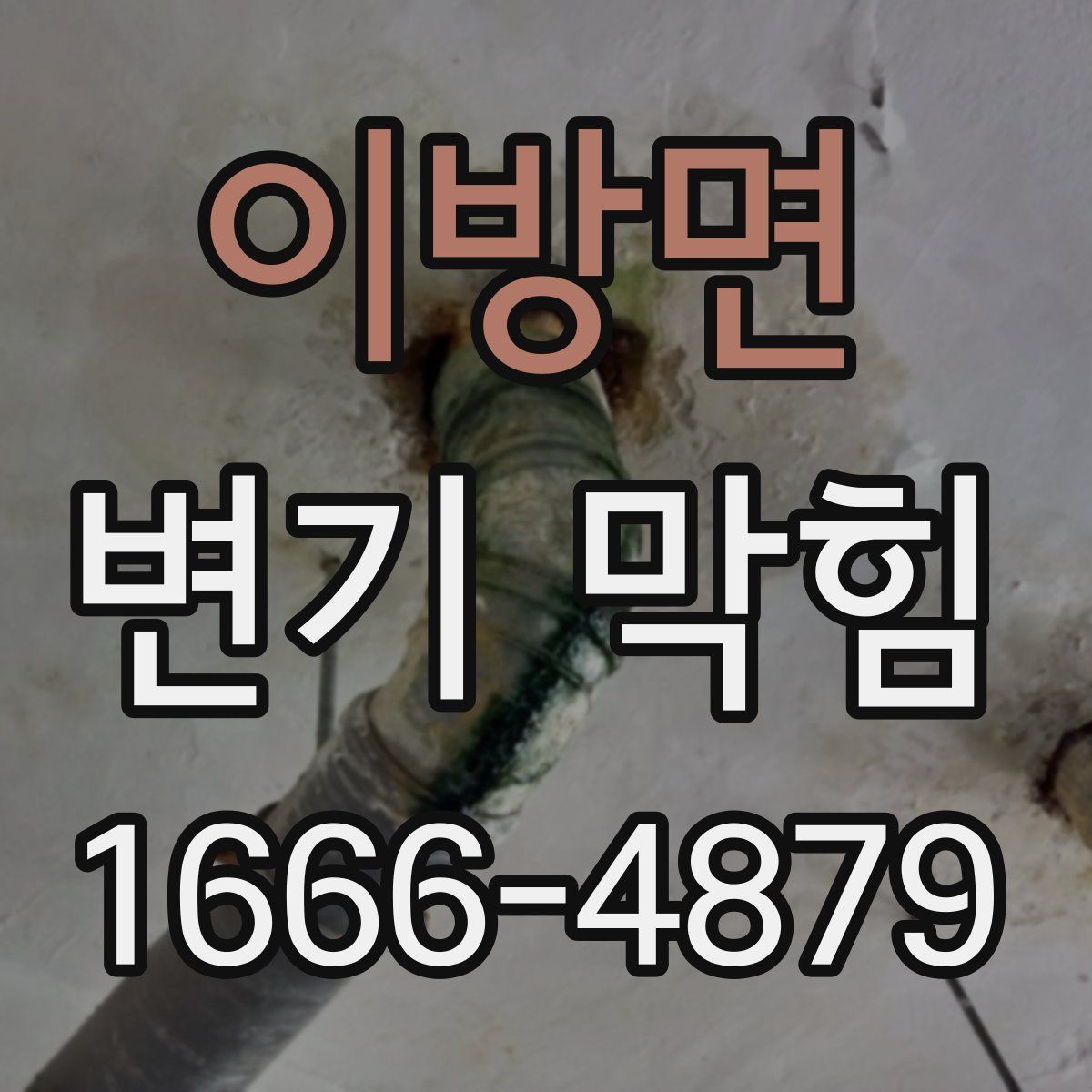 이방면 변기 막힘