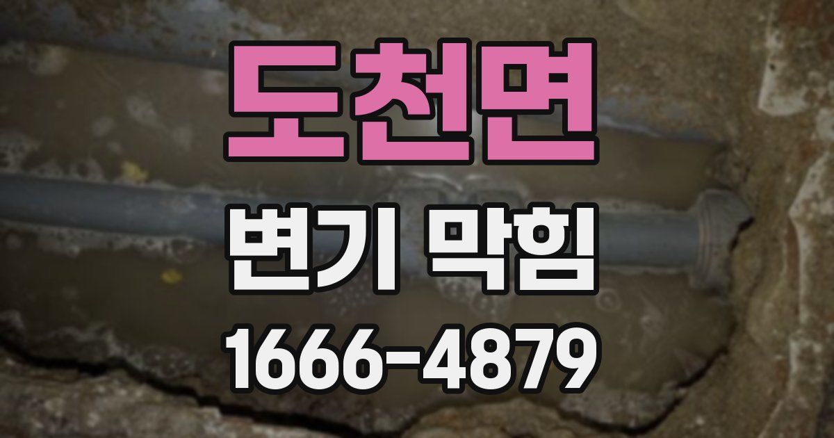도천면 변기 막힘