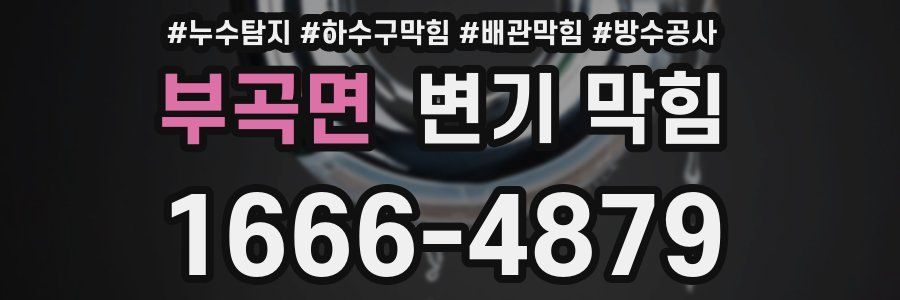 부곡면 변기 막힘