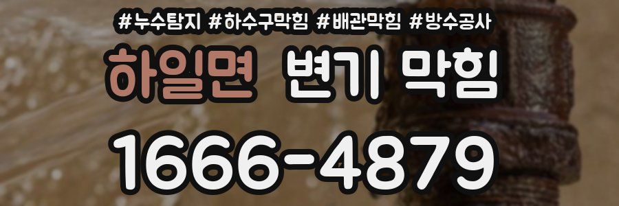 하일면 변기 막힘