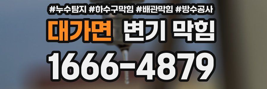 대가면 변기 막힘
