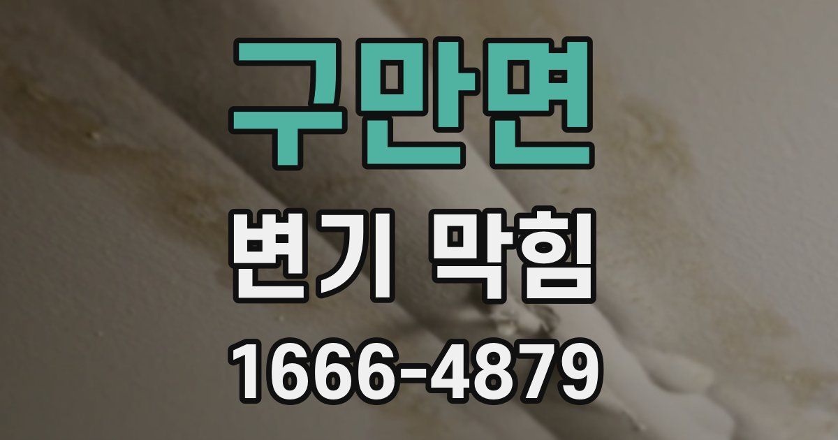 구만면 변기 막힘