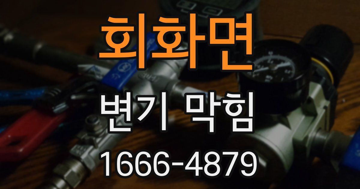 회화면 변기 막힘