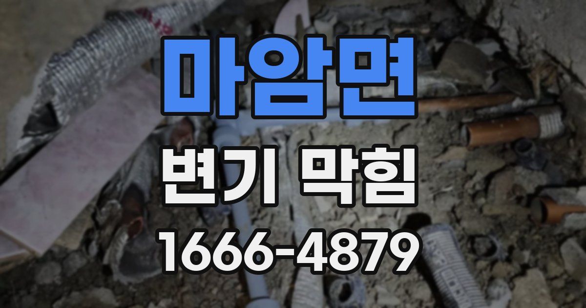 마암면 변기 막힘