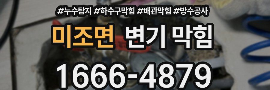미조면 변기 막힘