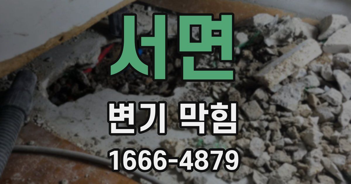 서면 변기 막힘
