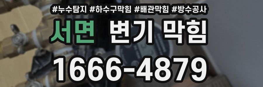 서면 변기 막힘