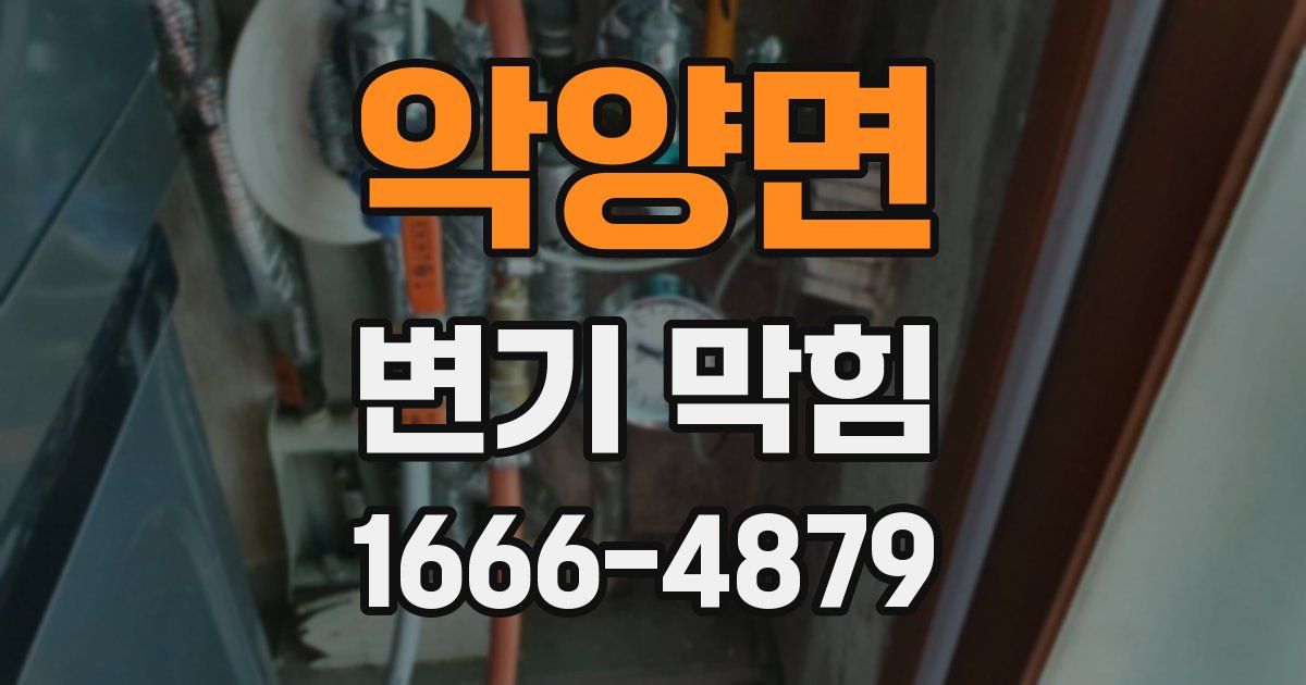 악양면 변기 막힘