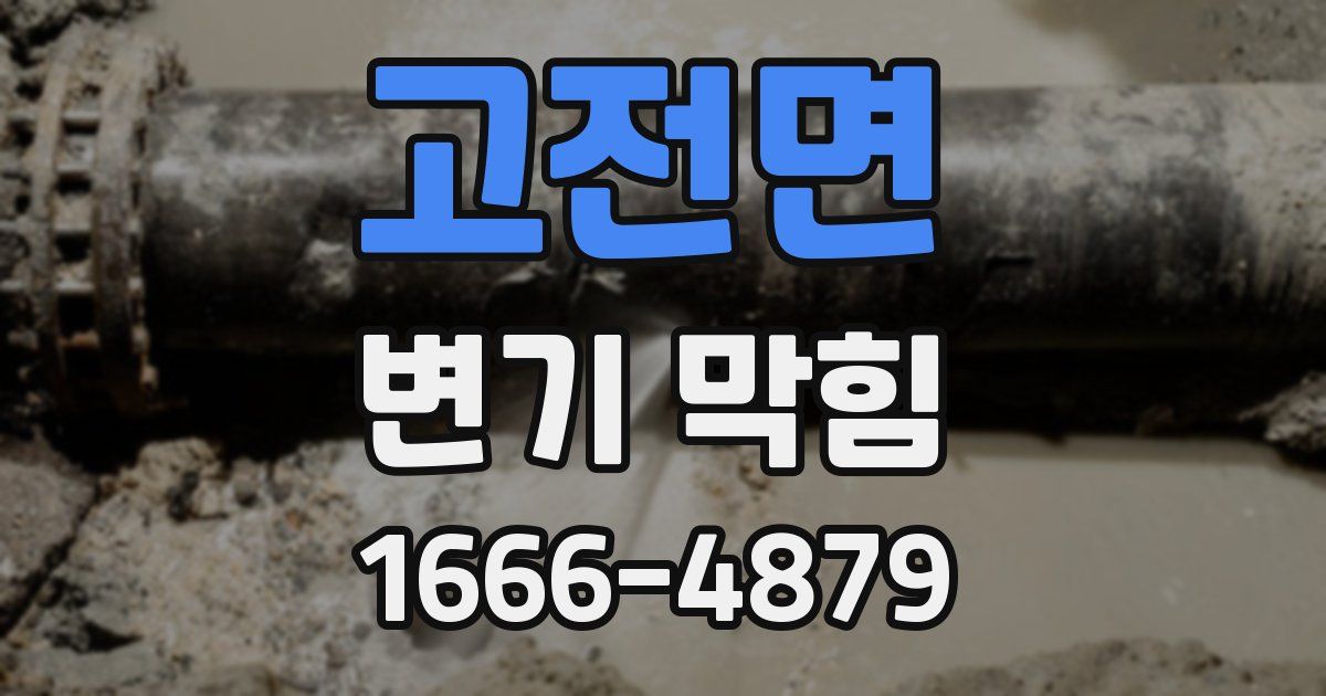 고전면 변기 막힘